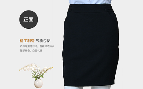 惠州黑色包裙黑色女西服套裝工作服長衫襯衫及束口布袋產品支持定制
